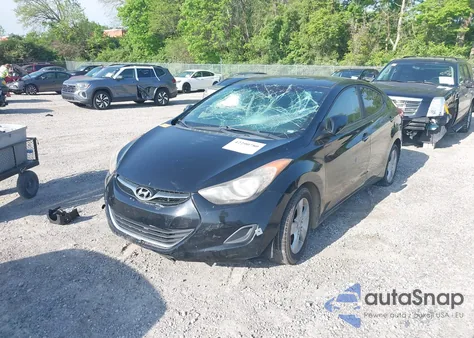 2011 Hyundai Elantra Gls (Ulsan Plant) from USA, damaged, VIN KMHDH4AE2BU102080
